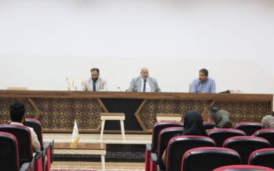 إجتماع رئيس الجامعة بطلبة الدراسات العليا الدارسين داخل الجامعة